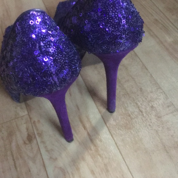 Steven madden purple sequin pumps size 7 - Picture 3 of 5